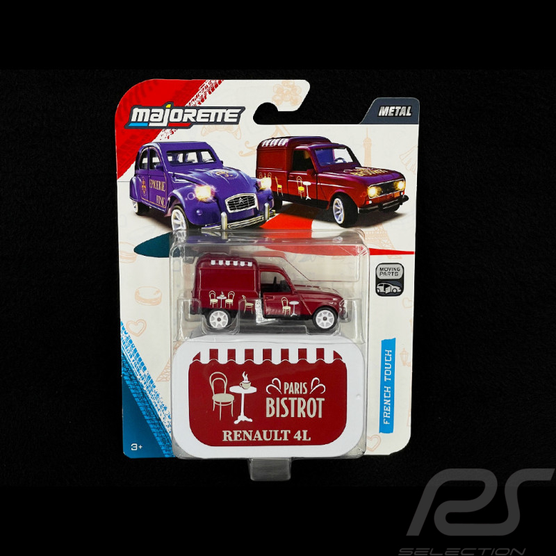 Renault 4L Paris Bistrot Bordeaux Red 1/59 Majorette 8502101002SMO