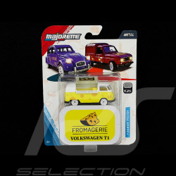 Volkswagen T1 Combi French Touch Deluxe cars Fromagerie Yellow / White 1/59 Majorette 8502101002SMO