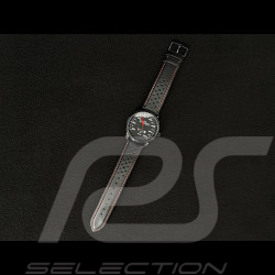 Montre automatique compteur de vitesse Porsche 911 300 km/h  boitier noir / fond noir / chiffres blancs