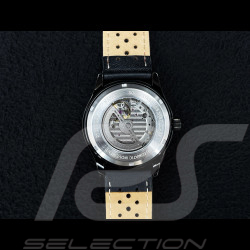 Montre automatique compteur de vitesse Porsche 911 300 km/h  boitier noir / fond noir / chiffres blancs