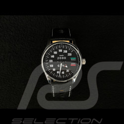 Alfa Romeo 2000 GTV Tachometer Uhr Chrom Gehause / schwarz Hintergrund / weiße Zahlen