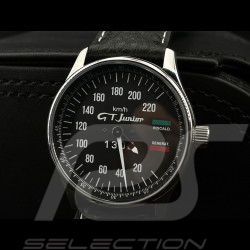 Alfa Romeo Giulia 1300 GT Junior Tachometer Uhr Chrom Gehause / schwarz Hintergrund / weiße Zahlen