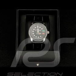 Montre compteur de vitesse Alfa Romeo Giulia 1300 GT Junior boitier chrome / fond noir / chiffres blancs