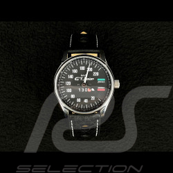 Alfa Romeo Giulia 1300 GT Junior Tachometer Uhr Chrom Gehause / schwarz Hintergrund / weiße Zahlen