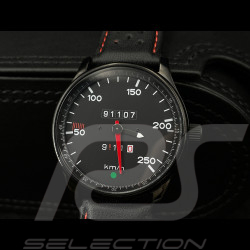 Porsche 911 250 km/h speedometer Watch black case / black dial / white numbers