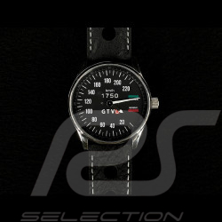 Montre compteur de vitesse Alfa Romeo 1750 GTV boitier chrome / fond noir / chiffres blancs