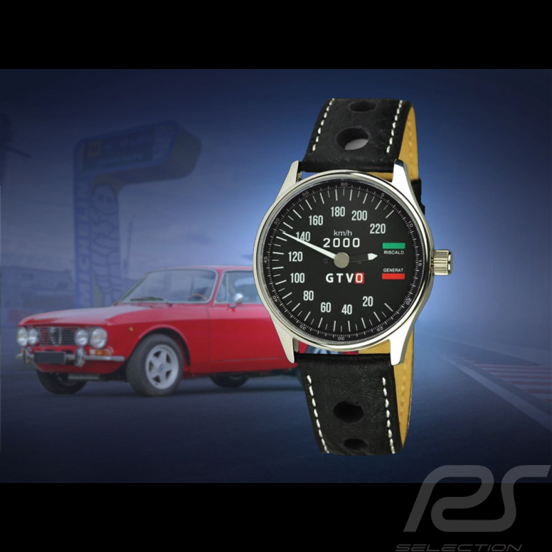 Alfa Romeo 2000 GTV speedometer Watch chrome case / chrome dial / white numbers