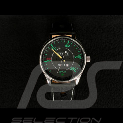 Porsche 911 Classic speedometer Automatic Watch chromium case / black dial / green numbers