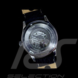 Montre automatique compteur de vitesse Porsche 911 classique  boitier chromé / fond noir / chiffres verts