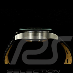 Montre automatique compteur de vitesse Porsche 911 classique  boitier chromé / fond noir / chiffres verts