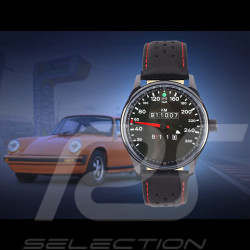 Porsche 911 260 km/h speedometer Watch black case / black dial / white numbers
