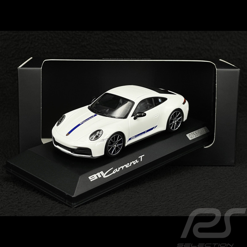 Porsche 911 Carrera T Coupe Type 922.2 2024 Blanc / Bleu Gentiane 1/43 Spark WAP0200250SCPE