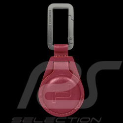 Porsche Design Schlüsselanhänger Air Tag Leder Karminrot 4056487085623