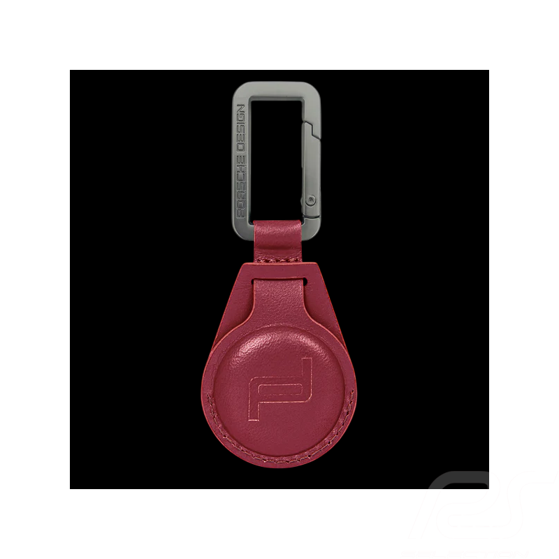 Porte-clés Porsche Design Air Tag Cuir Rouge Carmin 4056487085623
