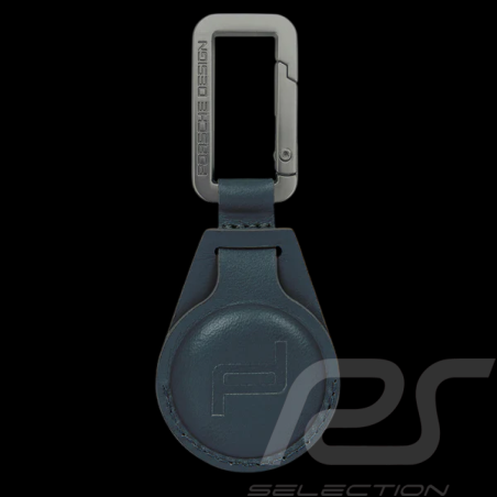 Porsche Design Keyring Air Tag Leather Dark Blue 4056487085616