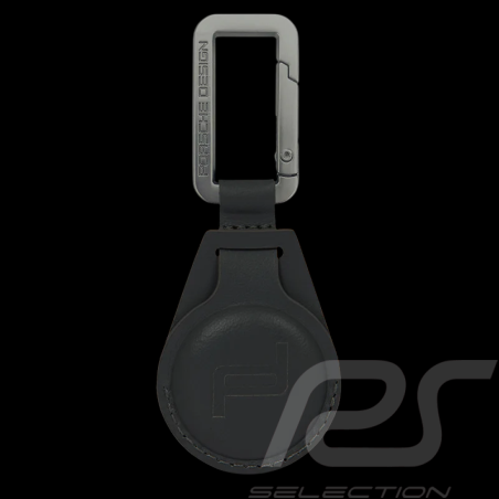 Porsche Design Schlüsselanhänger Air Tag Leder Schwarz 4056487085593