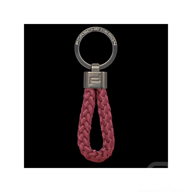 Porsche Design Schlüsselanhänger Nylon Cord Karminrot 4056487085548