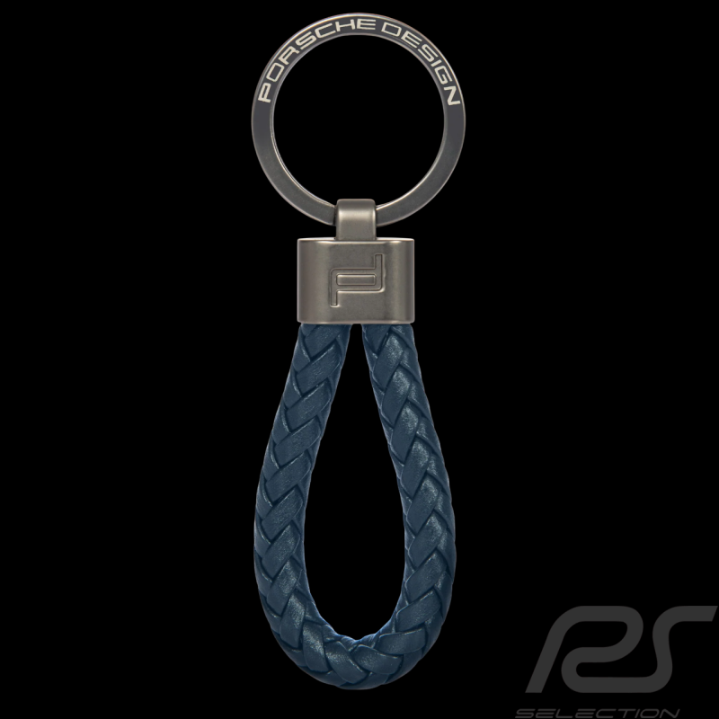 Porsche Design Keyring Leather Cord Dark Blue 4056487085579