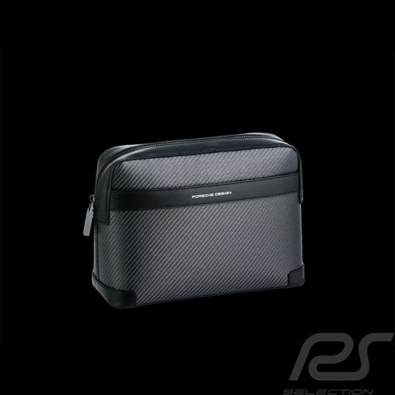 Trousse de Toilette Porsche Design Cuir Carbone Noir 4056487052366