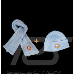 Set of 2 Gulf Scarf + Beanie Light Blue