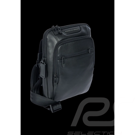 Sacoche Porsche Design Roadster Evo S Sac à Bandoulière Cuir Noir 4056487093826