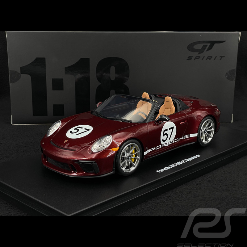 Porsche 911 Speedster Heritage Type 991.2 n° 57 2019 Cherry Red 1/18 GT Spirit GT929