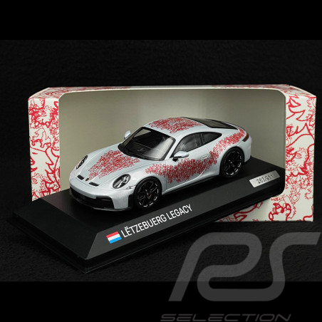 Porsche 911 GT3 Touring Type 922.2 2024 Gris Glacé Sonderwunsch 75 ans Luxembourg 1/43 Spark WAP0202010T75Y