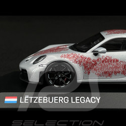 Porsche 911 GT3 Touring Type 922.2 2024 Ice Grey Sonderwunsch 75 years Luxembourg 1/43 Spark WAP0202010T75Y