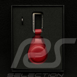 Porte-clés Porsche Design Air Tag Cuir Rouge Carmin 4056487085623