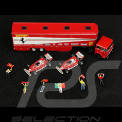 Ferrari 312 T2 F1 1977 Set + Ferrari Transport Truck with 6 Figures 1/87 Berkina BRE58575