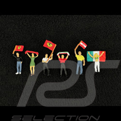 Ferrari 312 T2 F1 1977 Set + Ferrari Renntransport mit 6 Figuren 1/87 Berkina BRE58575