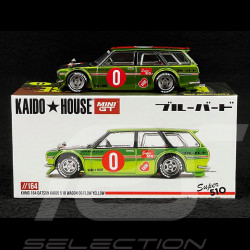 Datsun Kaido 510 Wagon 1969 OG Flo Gelb 1/64 Mini GT KHMG164