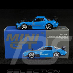 Mazda RX7 Re-Amemiya 20B NA 3Rotor-7 2024 Blau Ama-San Go 1/64 Mini GT MGT01046-R