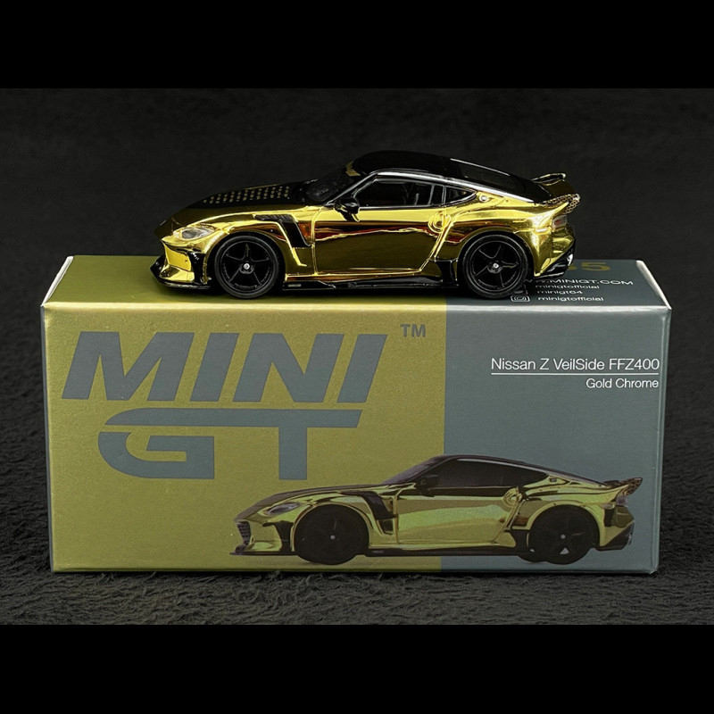 奇跡の新品未開封　sunsetclimax Kermit gold beige Nissan Z400 Veilside FFZ400 2024 Gold Chrome 1/64 Mini GT MGT00985-L