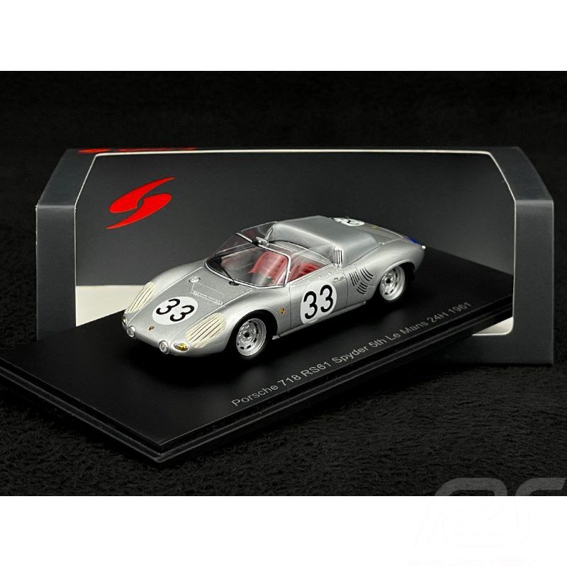 Porsche 718 Spyder RS61 n° 33 5ème 24h le Mans 1961 1/43 Spark S9732
