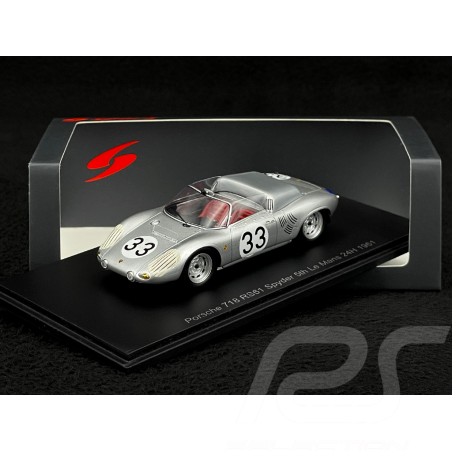 Porsche 718 Spyder RS61 n° 33 5ème 24h le Mans 1961 1/43 Spark S9732