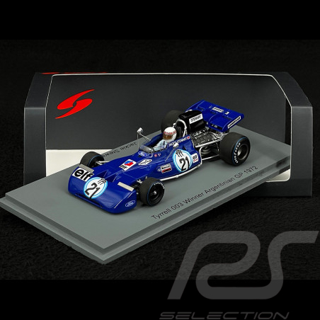 Jackie Stewart Tyrrell 003 n° 21 Vainqueur GP Argentine F1 1972 1/43 Spark S7217