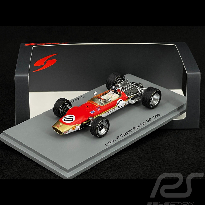 Graham Hill Lotus 49 n° 10 Sieger Spanischer GP F1 1968 1/43 Spark S4829