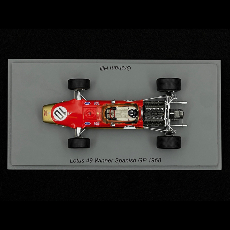 1/24 Scale Lotus 49 Formula 1 Car Model - 1968 Graham Hill Winner | Metal Die-Cast Collectible - View #11