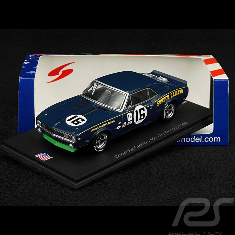 Chevrolet Camaro n° 16 2. 12h Sebring 1968 1/43 Spark US246