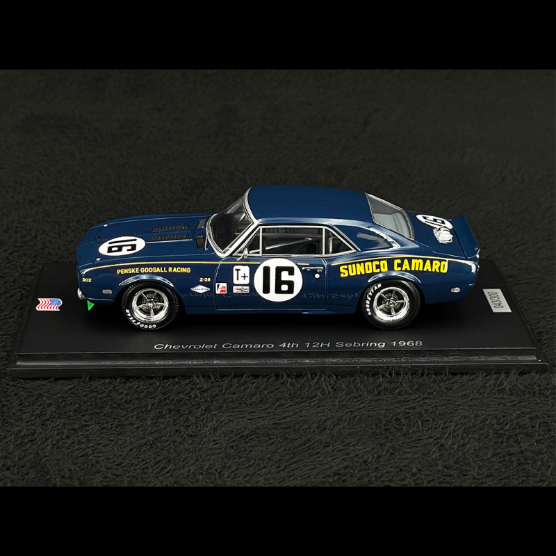 Chevrolet Camaro n° 15 3ème 12h Sebring 1968 1/43 Spark US245