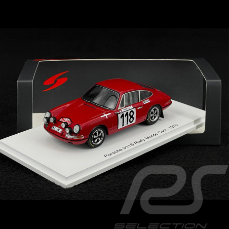 Porsche 911S n° 118 Rallye Monte Carlo 1970 1/43 Spark S6606