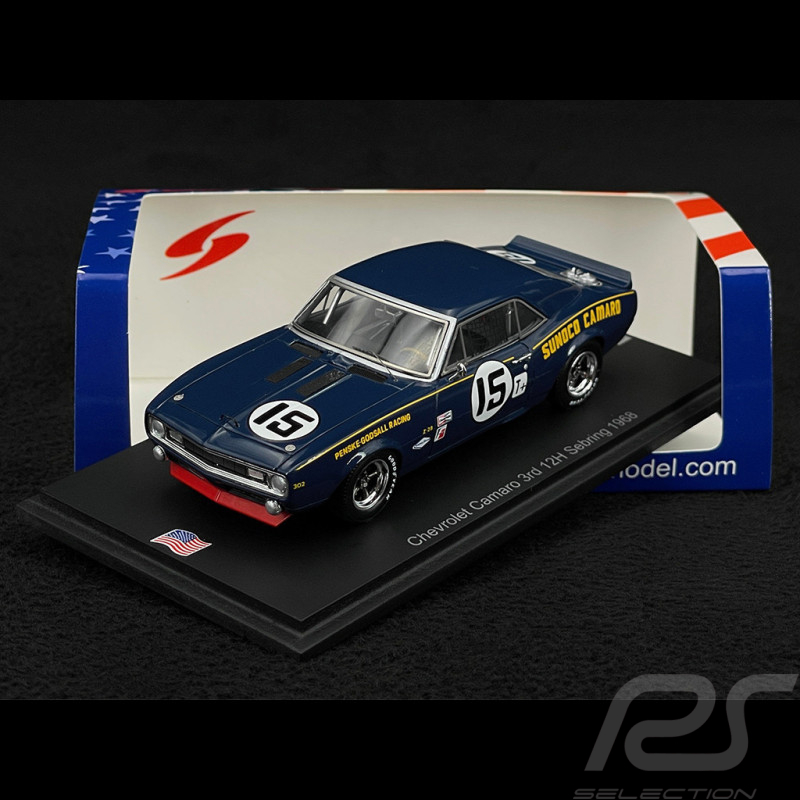 Chevrolet Camaro n° 15 Winner 12h Sebring 1968 1/43 Spark US245