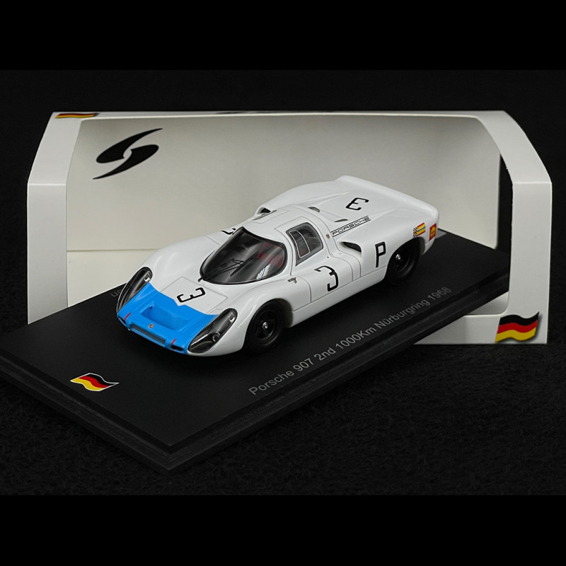 Porsche 907 n° 3 2nd 1000km Nürburgring 1968 Hans Herrmann 1/43