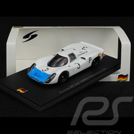 Porsche 907 n° 3 2ème 1000km Nürburgring 1968 Hans Herrmann 1/43 Spark SG822