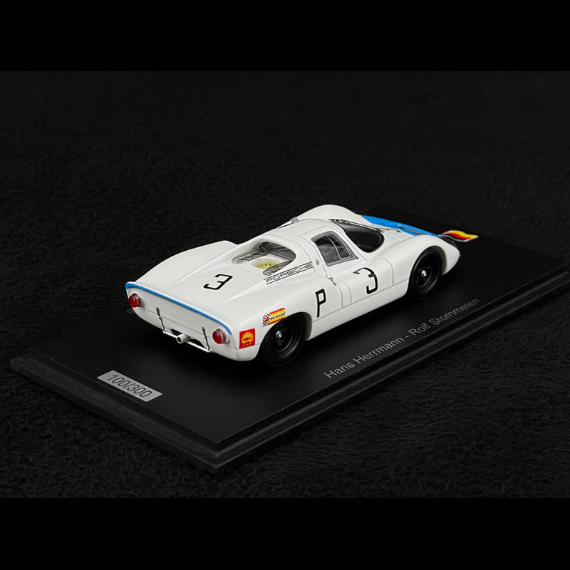 Porsche 907 n° 3 2nd 1000km Nürburgring 1968 Hans Herrmann 1/43