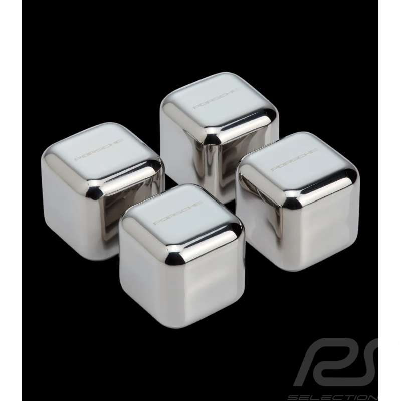 Set mit 4 Porsche Eiswürfeln Silber WAP0500100TEWS