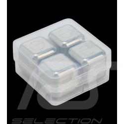 Set mit 4 Porsche Eiswürfeln Silber WAP0500100TEWS