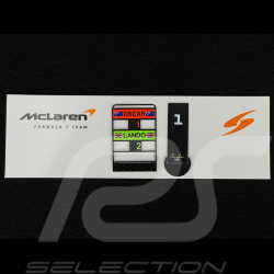 Oscar Piastri McLaren MCL39 n° 81 Winner Chinese GP 2025 With Pitboard 1/43 Spark S9580