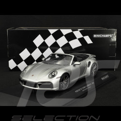 Porsche 911 Turbo S Cabriolet type 992 GT Silber 2020 1/18 Minichamps 155069082